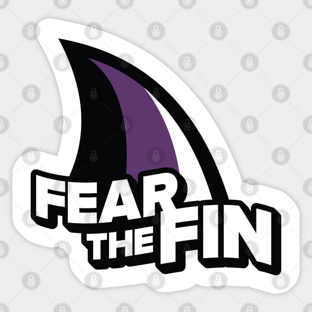 Fear the Fin!!! Sticker by traderjacks